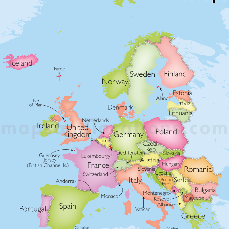 Map of Europe